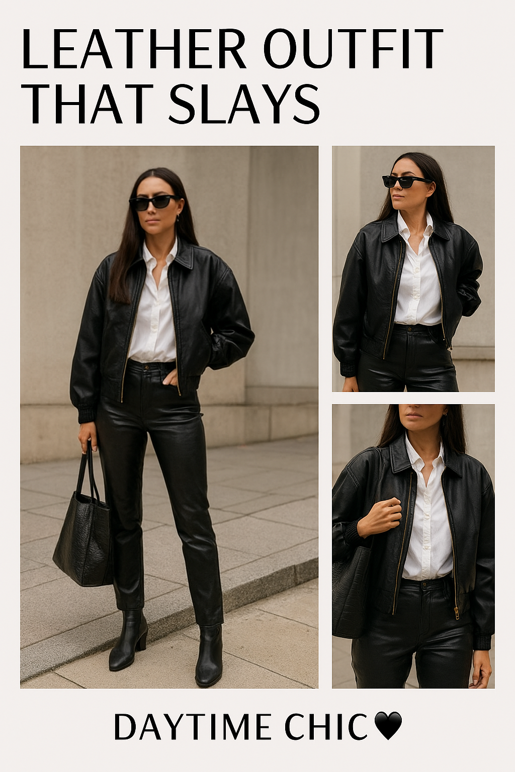 Leather Outfit That Slays: Daytime Chic
